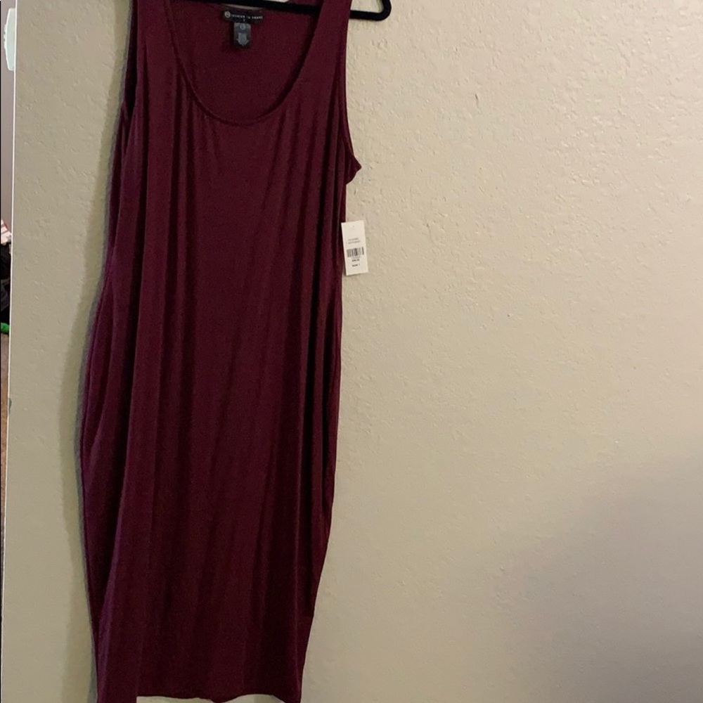 Burgundy dress
